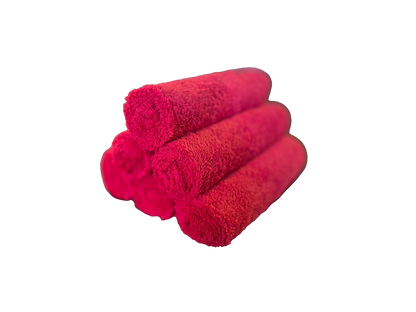 Red Premium Knitted Microfibre TOWEL- 30 PACK