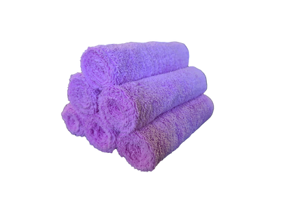 Purple Premium Knitted Microfibre TOWEL- 30 PACK