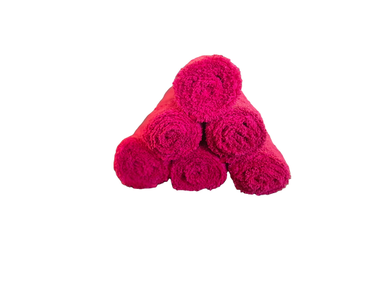 Red Premium Knitted Microfibre TOWEL- 30 PACK