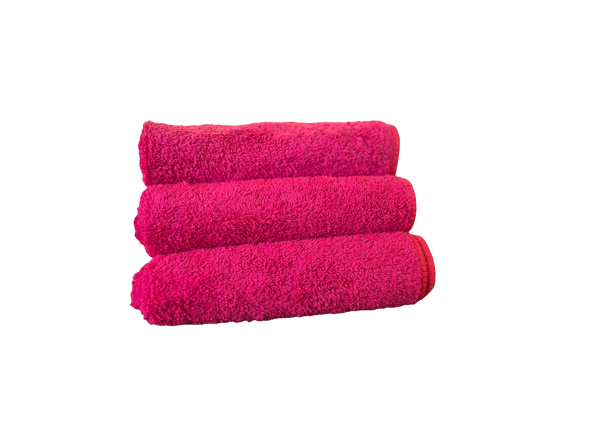 Red Premium Knitted Microfibre TOWEL- 30 PACK