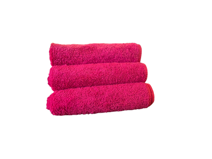 Red Premium Knitted Microfibre TOWEL- 30 PACK