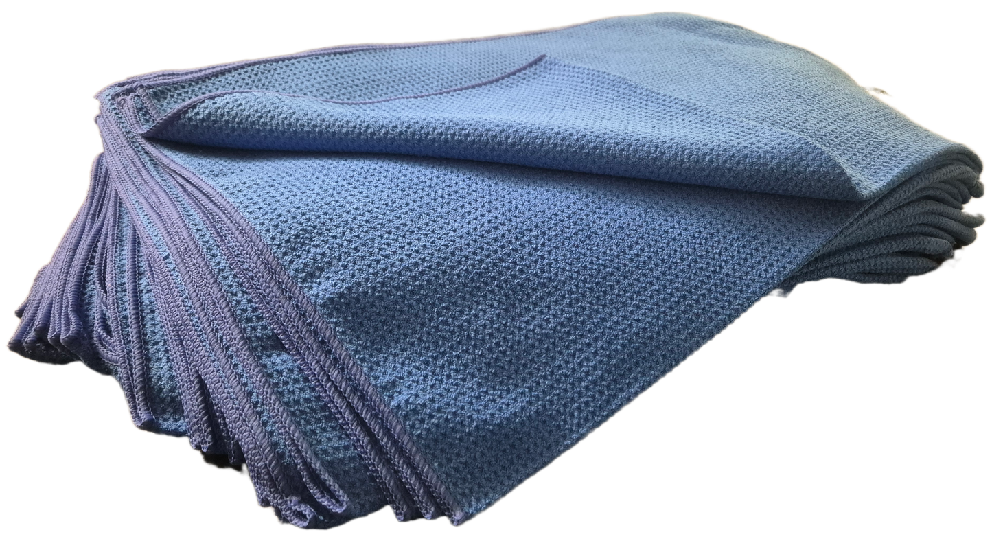 WAFFLE GLASS TOWEL - 5 Pack